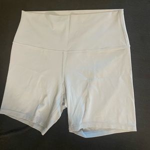 lululemon Align Short 6” light blue. Not double lined